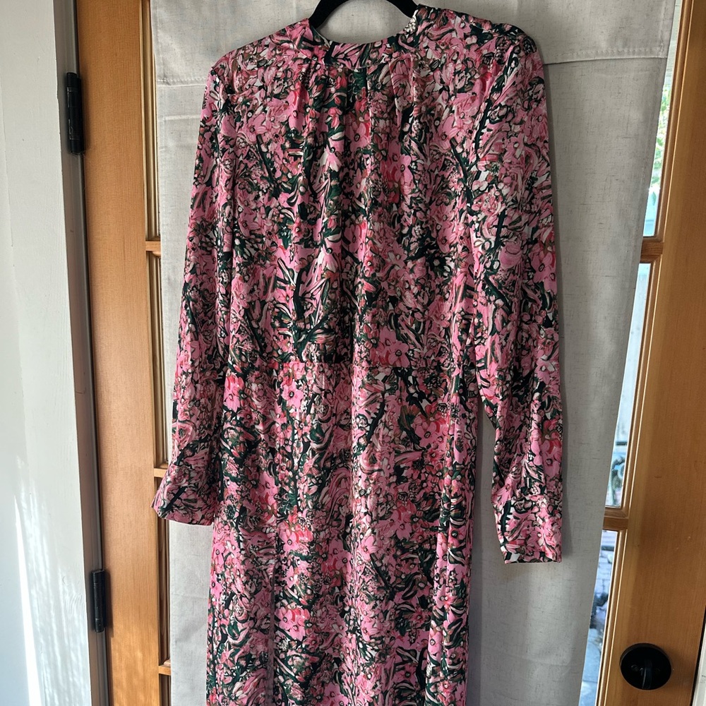 H&M Floral Pink Midi Dress